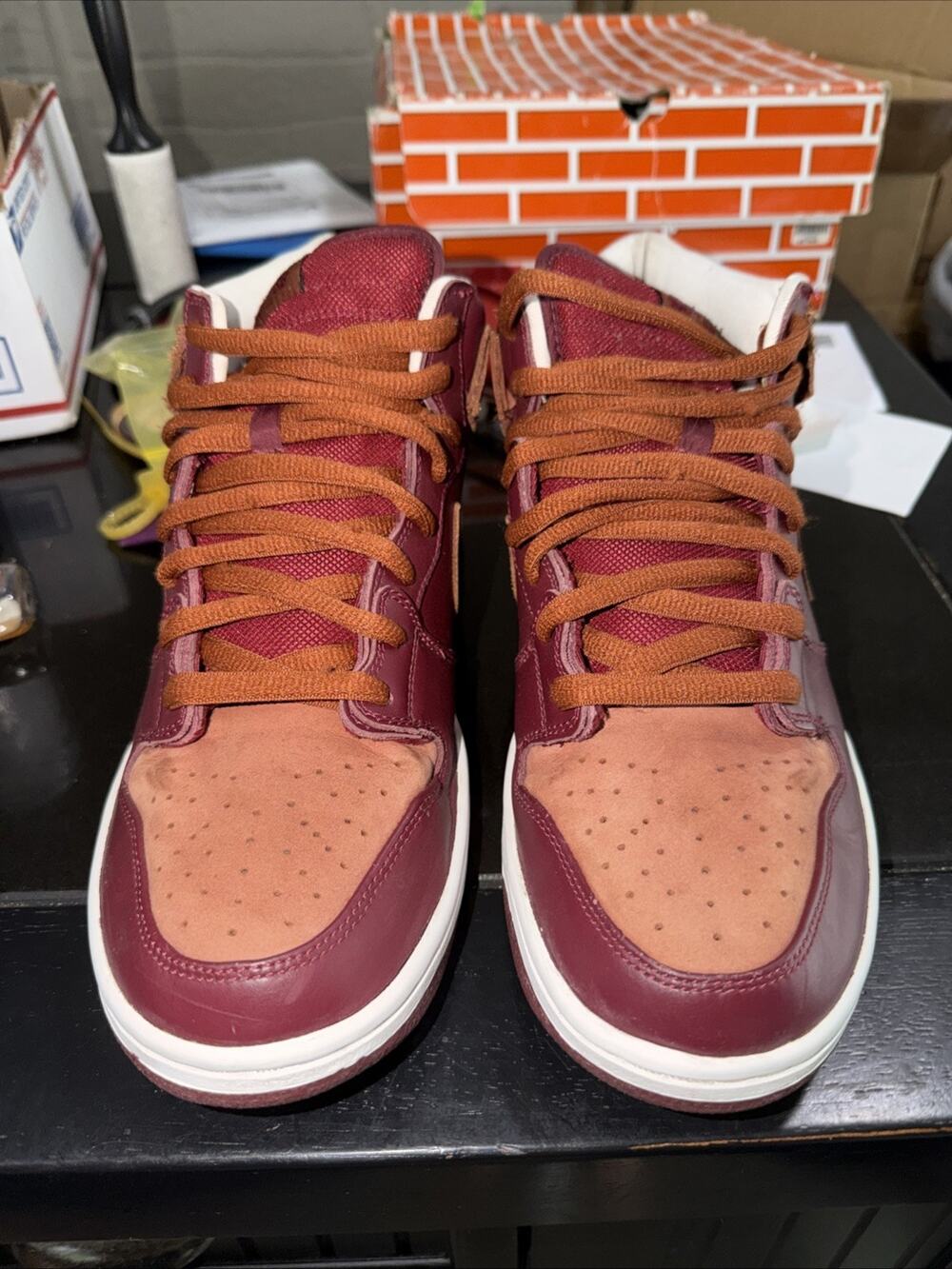 Rare Nike Dunk Mid Pro SB Team Red Pony 2007 Size 12 Used 314383-621